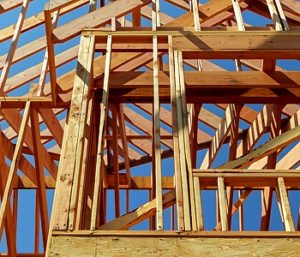 residential framing for a new construction